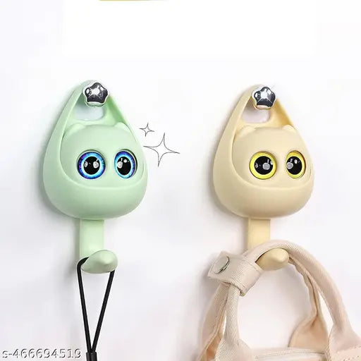 Cat Eye Wall Hook – Decorative Adhesive Hook for Hanging Bags, Clothes, or Accessories Pack of 1