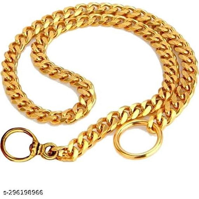 Brass Coller Chain for Big Dog (Multicolor, 26 inches)