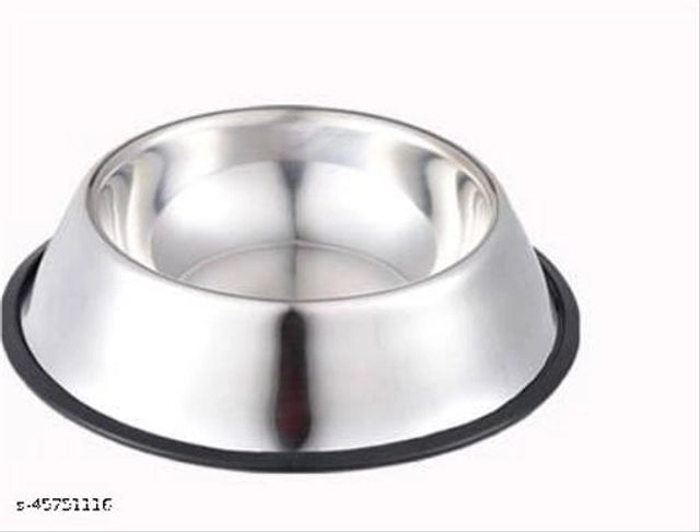 Stainless Steel Feeding Bowl for Pet (Multicolor, 600 ml)