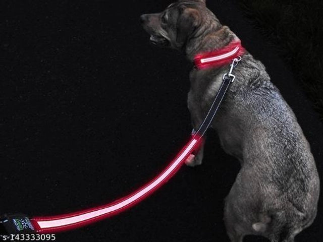 Cotton 0.1 inches Harness with 5 Feet Leash for Dog (Multicolor, S) (Set of 1)