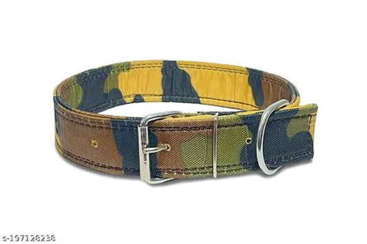 Nylon Padded 0.25 inches Coller Neck Belt (Multicolor, S)